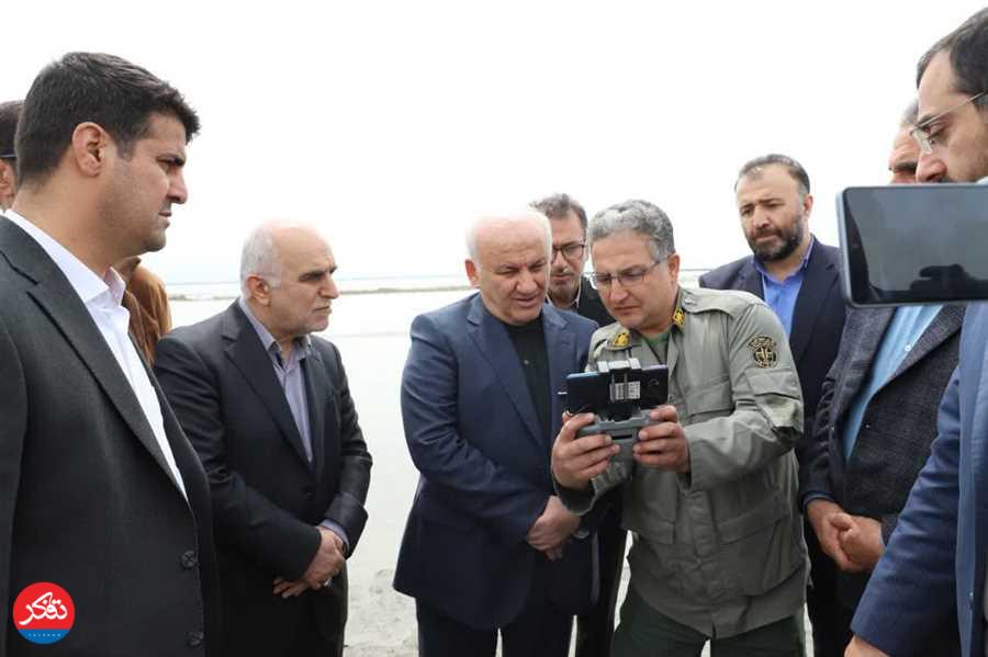 یک سوم از مساحت تالاب میانکاله خشک شد+ عکس