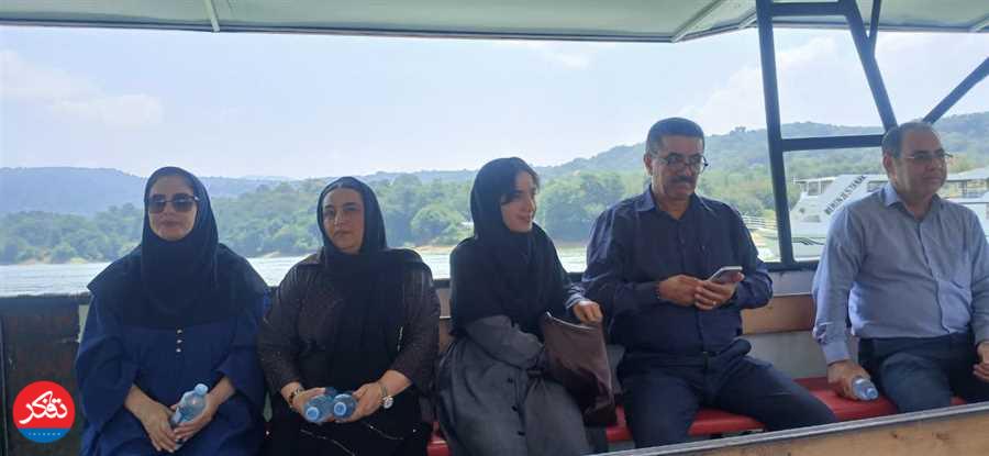 گشتِ آبی خبرنگاران در سد برنجستانک 