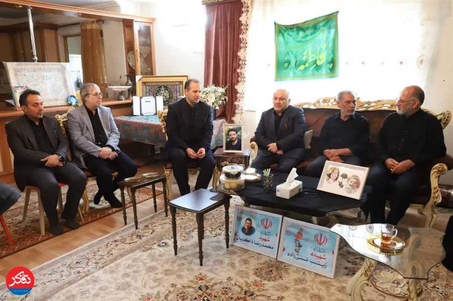 دیدار استاندار مازندران با خانواده شهید «محمدرضا ذاکریان امیری»