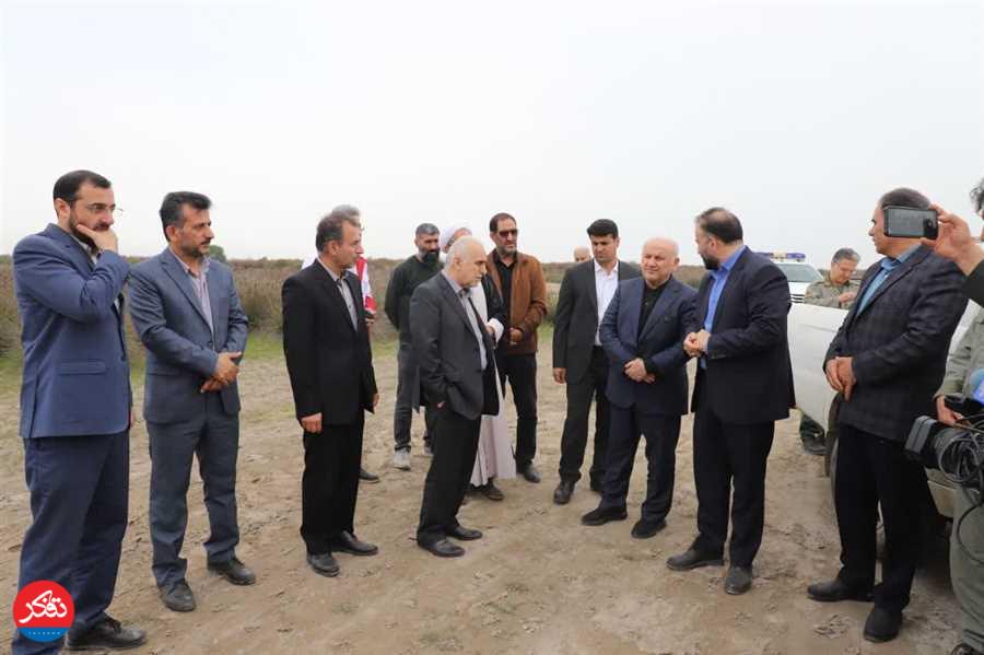یک سوم از مساحت تالاب میانکاله خشک شد+ عکس