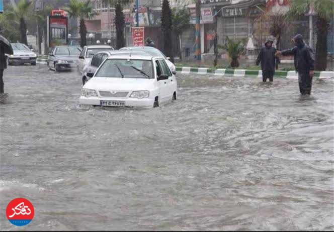 بارش شدید، آب‌گرفتگی و احتمال سیلاب در مازندران