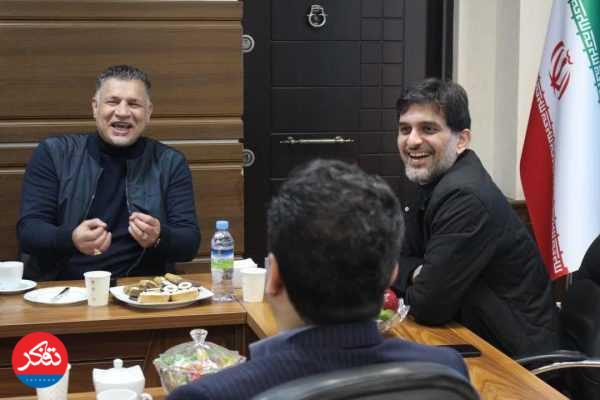 علی دایی اسطوره فوتبال در عمارت شهرداری نوشهر